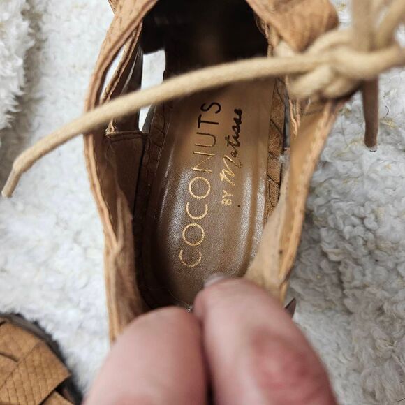 Coconuts by Matisse Woven Western Inspired Shooties sz 9.5 - Picture 6 of 6